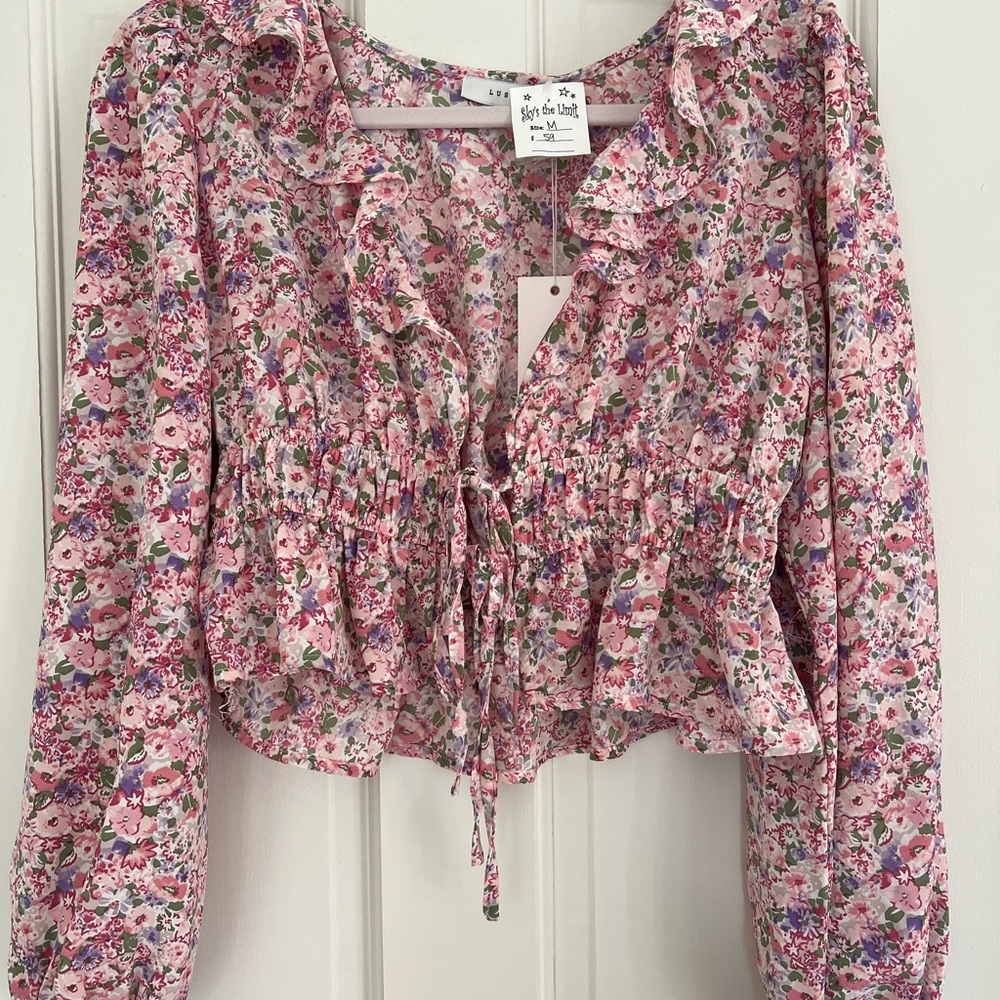 Floral Pink Top by Lush-NWT